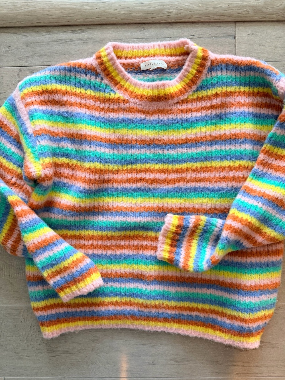 Little Lies Rainbow Stripe Sweater
